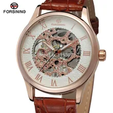 NEW FORSINING FSG8094M3R1 Rose gpld color case silver color, with rose gold color roman numbers,skeleton black leather band
NEW FORSINING FSG8094M3R1 Rose gpld color case silver color, with rose gold color roman numbers,skeleton black leather band