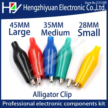 nsulation Metal Alligator Clip Electric Test 28MM 35MM 45MM Lead colorful Red Black Blue Green White Yellow small crocodile clip
nsulation Metal Alligator Clip Electric Test 28MM 35MM 45MM Lead colorful Red Black Blue Green White Yellow small crocodile clip