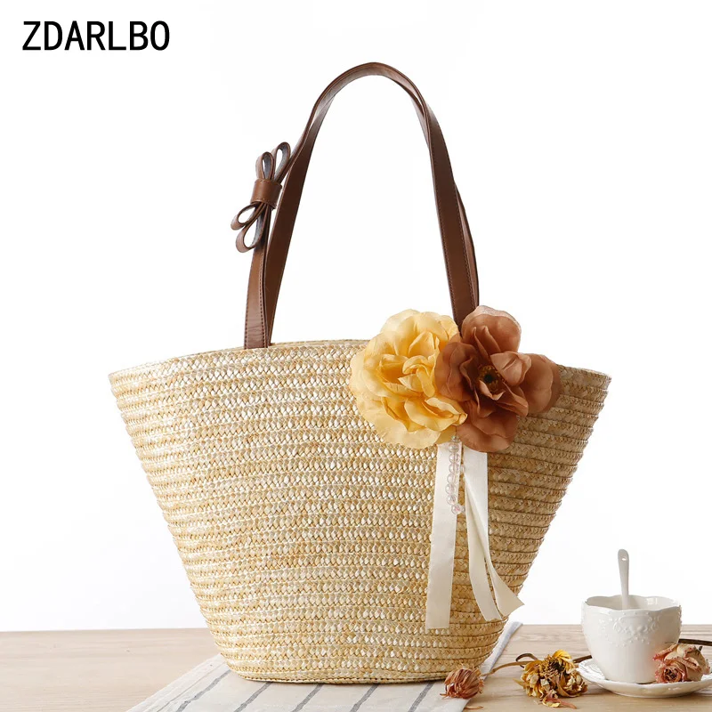 ZDARLBO Bohemia Straw Weave Women's Handbags Flowers Summer Beach Women Bag Bow Lady's Shoulder Bag Travel Totes
ZDARLBO Bohemia Straw Weave Women's Handbags Flowers Summer Beach Women Bag Bow Lady's Shoulder Bag Travel Totes