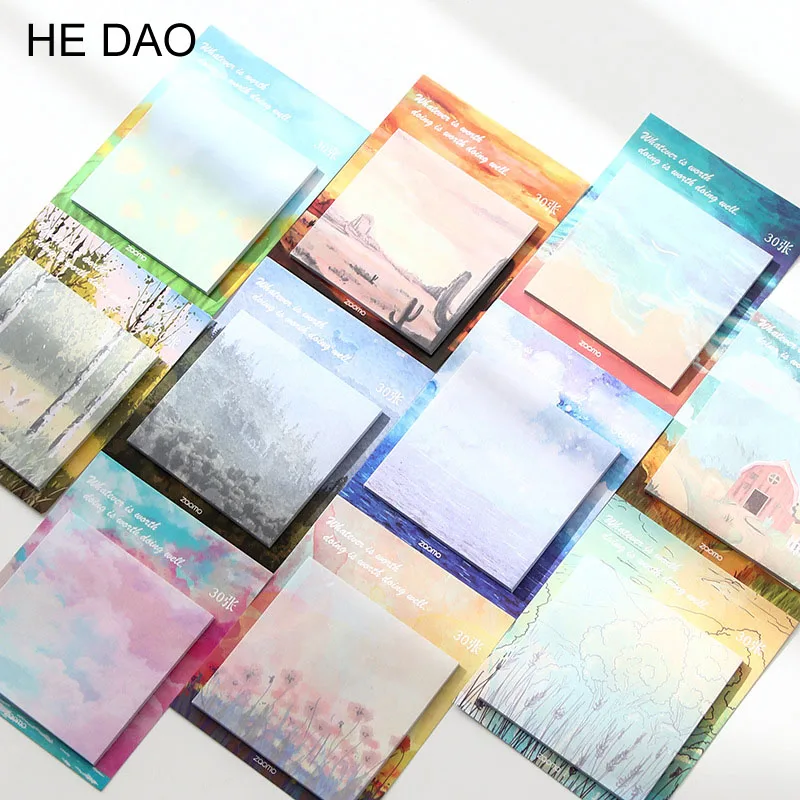Painting landscape memo pad planner sticky notes paper sticker notepad kawaii stationery pepalaria office school supplies
Painting landscape memo pad planner sticky notes paper sticker notepad kawaii stationery pepalaria office school supplies