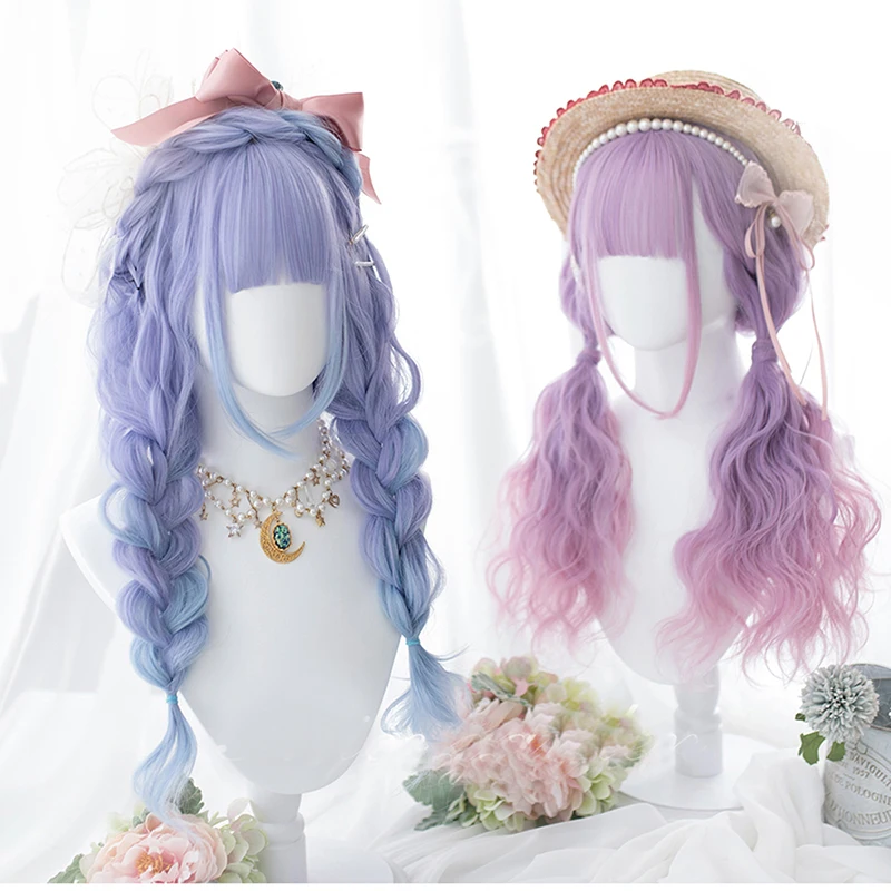 CosplaySalon H762481 65CM Long Curly Mixed Blue/Purple Pink Ombre Lolita Japan Cute Party Halloween Cosplay Wig + Free Cap
CosplaySalon H762481 65CM Long Curly Mixed Blue/Purple Pink Ombre Lolita Japan Cute Party Halloween Cosplay Wig + Free Cap