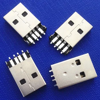 USB A-Type Shen Plate Type SMD Male Plug USB Connector Black Environmental Friendly Materials High Temperature Resistence
USB A-Type Shen Plate Type SMD Male Plug USB Connector Black Environmental Friendly Materials High Temperature Resistence
