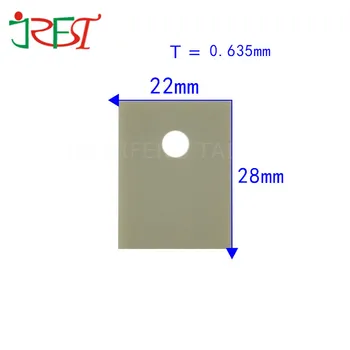 AlN Cooling Pad TO-264 0.635mm*22mm*28mm Aluminium Nitride Ceramic Substrate With Hole
AlN Cooling Pad TO-264 0.635mm*22mm*28mm Aluminium Nitride Ceramic Substrate With Hole