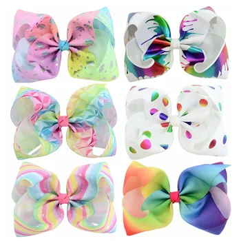Large Rainbow Graffiti Ribbon Bowknot Flower Clips Newborn Girls Colorful Bows Hairgrips DIY Handmade Hairpins Hair Accessories
Large Rainbow Graffiti Ribbon Bowknot Flower Clips Newborn Girls Colorful Bows Hairgrips DIY Handmade Hairpins Hair Accessories