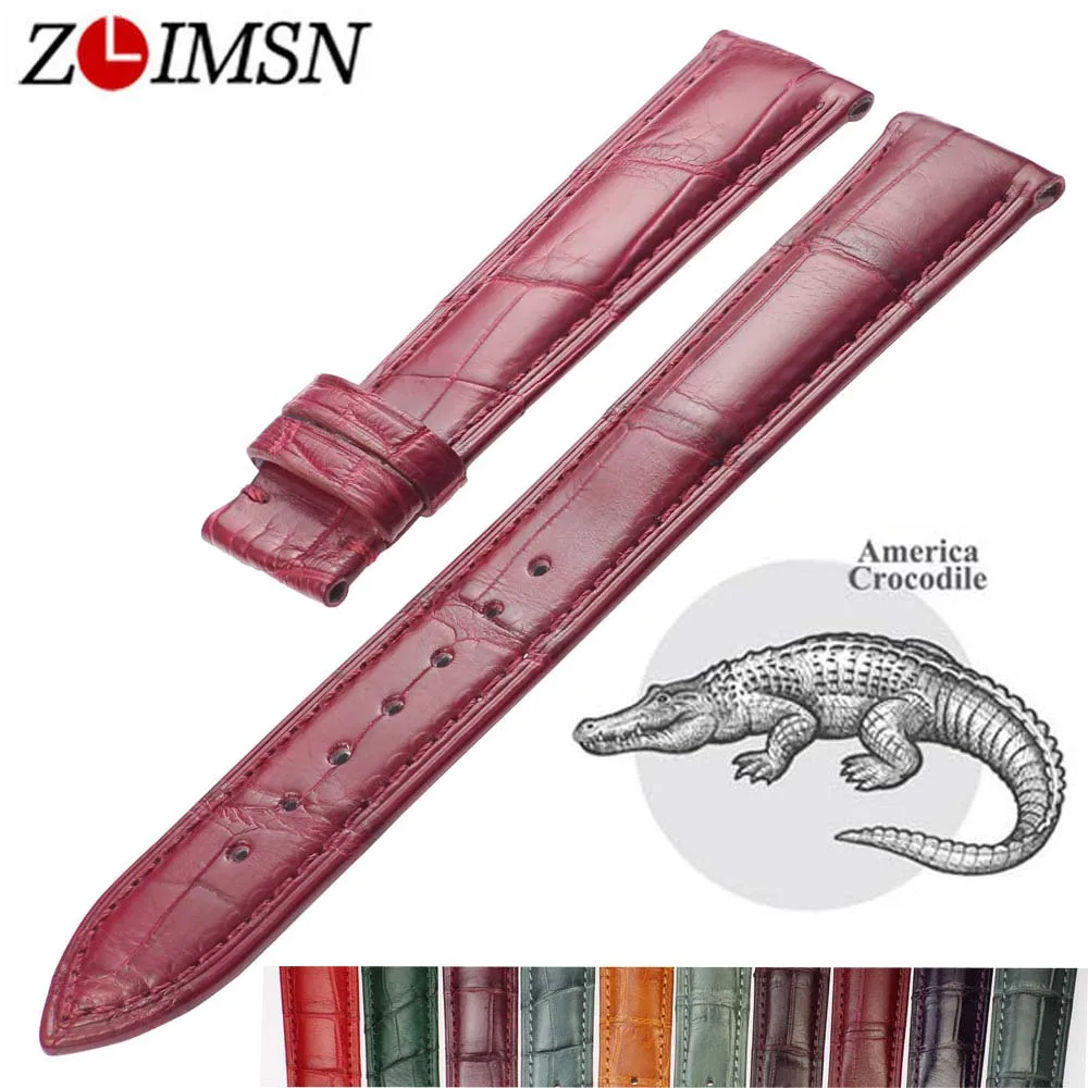 ZLIMSN Crocodile Genuine Leather Watchbands 12mm-24mm Watch Band Watches Accessories Suitable for Omega Longines Watch Strap
ZLIMSN Crocodile Genuine Leather Watchbands 12mm-24mm Watch Band Watches Accessories Suitable for Omega Longines Watch Strap