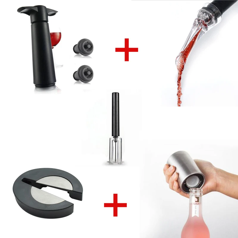 5pcs/ set for Wine Bottle Opener , Foil Cutter,Wine Aerator , Wine Preserver and Steel Bottle opener best gift for lover
5pcs/ set for Wine Bottle Opener , Foil Cutter,Wine Aerator , Wine Preserver and Steel Bottle opener best gift for lover