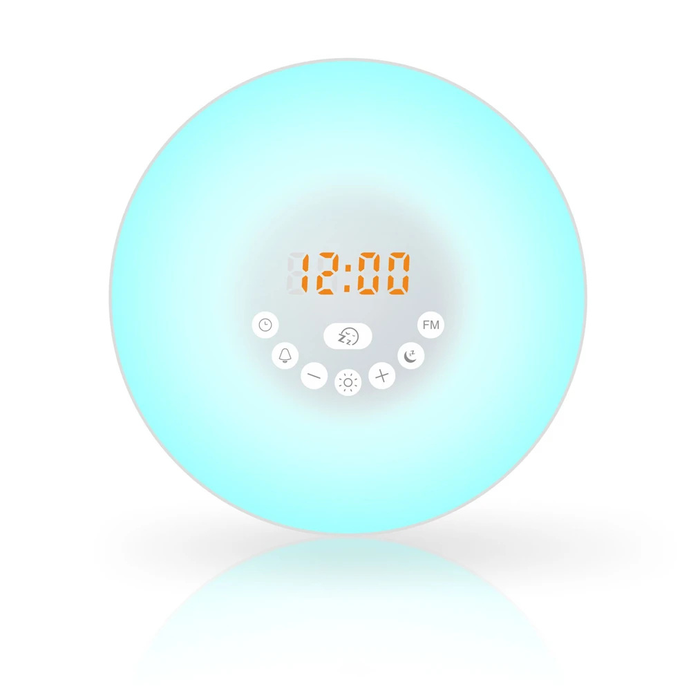 Led wake up light 6 Nature Sounds kids bedroon living room Bedside RGB sunrise alarm clock lamp light
Led wake up light 6 Nature Sounds kids bedroon living room Bedside RGB sunrise alarm clock lamp light