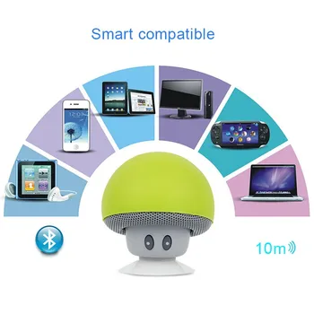 Wireless Bluetooth Speaker mini Portable Mushroom Waterproof Stereo Loudspeaker for Mobile Phone iPhone 7 Xiaomi Computer Music
Wireless Bluetooth Speaker mini Portable Mushroom Waterproof Stereo Loudspeaker for Mobile Phone iPhone 7 Xiaomi Computer Music