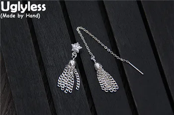 Uglyless S925 Sterling Silver Asymmetric Designer Chains Tassel Earrings Women Spike Designer Ethnic Brincos Crystal Star Bijoux
Uglyless S925 Sterling Silver Asymmetric Designer Chains Tassel Earrings Women Spike Designer Ethnic Brincos Crystal Star Bijoux