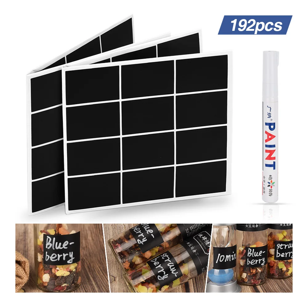 192pcs Waterproof Jar Stickers Kitchen Spice Sticker Storage Glass Bottles Jam Organizer Label Stickers Labels Tags Blackboard
192pcs Waterproof Jar Stickers Kitchen Spice Sticker Storage Glass Bottles Jam Organizer Label Stickers Labels Tags Blackboard