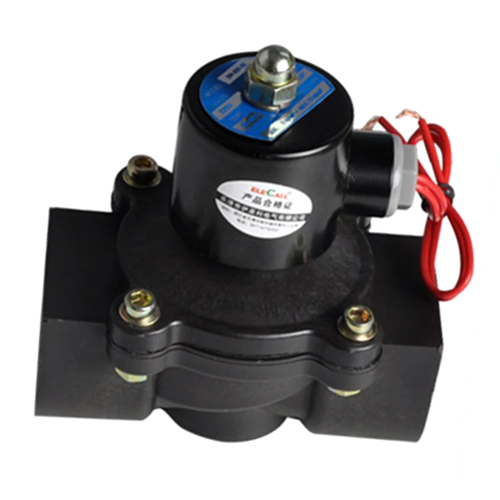 Electric Solenoid Valve For Water Air Oil Fuels Normally Closed 1-1/4'' 220V