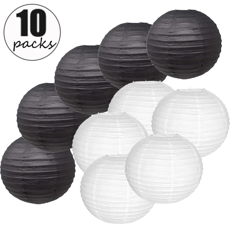 10 Pcs Per Set White and Black Paper Lantern boule chinoise papier lampion Wedding boule papier Party Diy Hanging Decor lanterne
10 Pcs Per Set White and Black Paper Lantern boule chinoise papier lampion Wedding boule papier Party Diy Hanging Decor lanterne