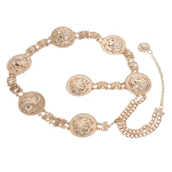 New Fashion Chain Belt For Women Golden Coin Dolphins Metal Waist Belts Female Apparel Accessories
New Fashion Chain Belt For Women Golden Coin Dolphins Metal Waist Belts Female Apparel Accessories