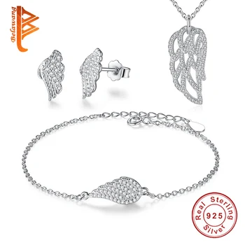BELAWANG Spring Style 925 Sterling Silver Leaf Jewelry Sets for Women Shinning Crystal Jewelry Wedding Engagement Jewelry Gift
BELAWANG Spring Style 925 Sterling Silver Leaf Jewelry Sets for Women Shinning Crystal Jewelry Wedding Engagement Jewelry Gift