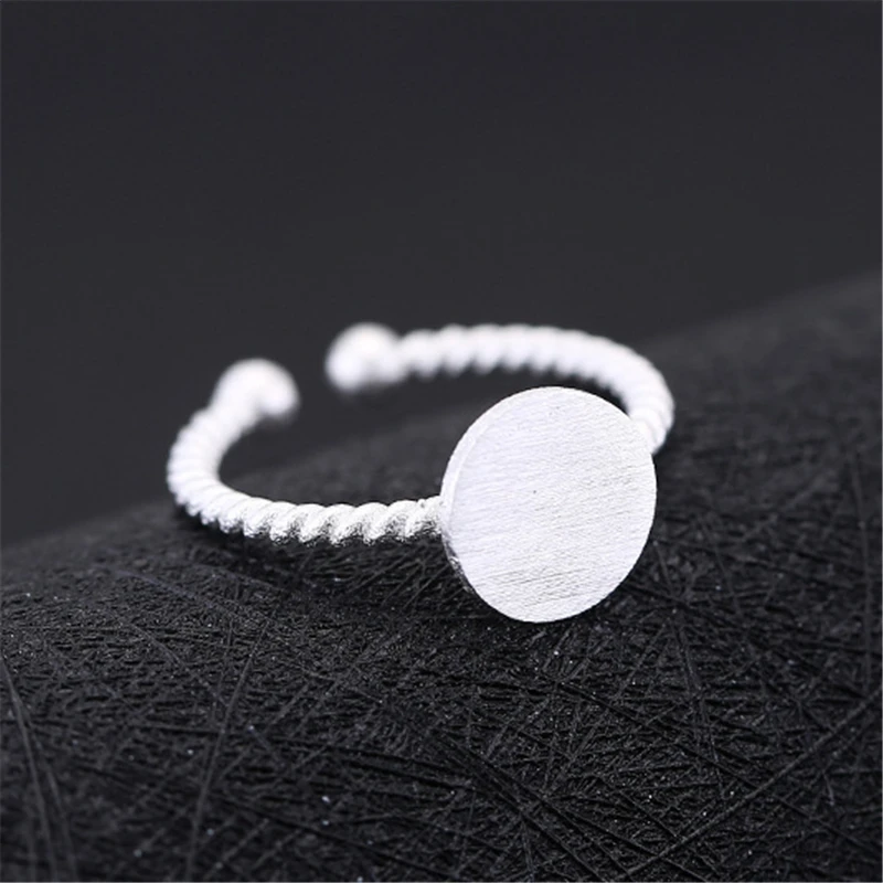 925 Sterling Silver Open Round Rings For Women Femme Party Gift Finger Ring Prevent Allergy Sterling-silver-jewelry Anel
925 Sterling Silver Open Round Rings For Women Femme Party Gift Finger Ring Prevent Allergy Sterling-silver-jewelry Anel