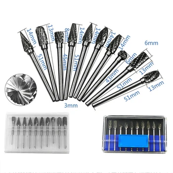 Electric 1/8" Titanium plating Shank Tungsten Carbide Milling Cutter Set Rotary Tool Burr Double Diamond Cut Grinding Tools 
Electric 1/8" Titanium plating Shank Tungsten Carbide Milling Cutter Set Rotary Tool Burr Double Diamond Cut Grinding Tools
