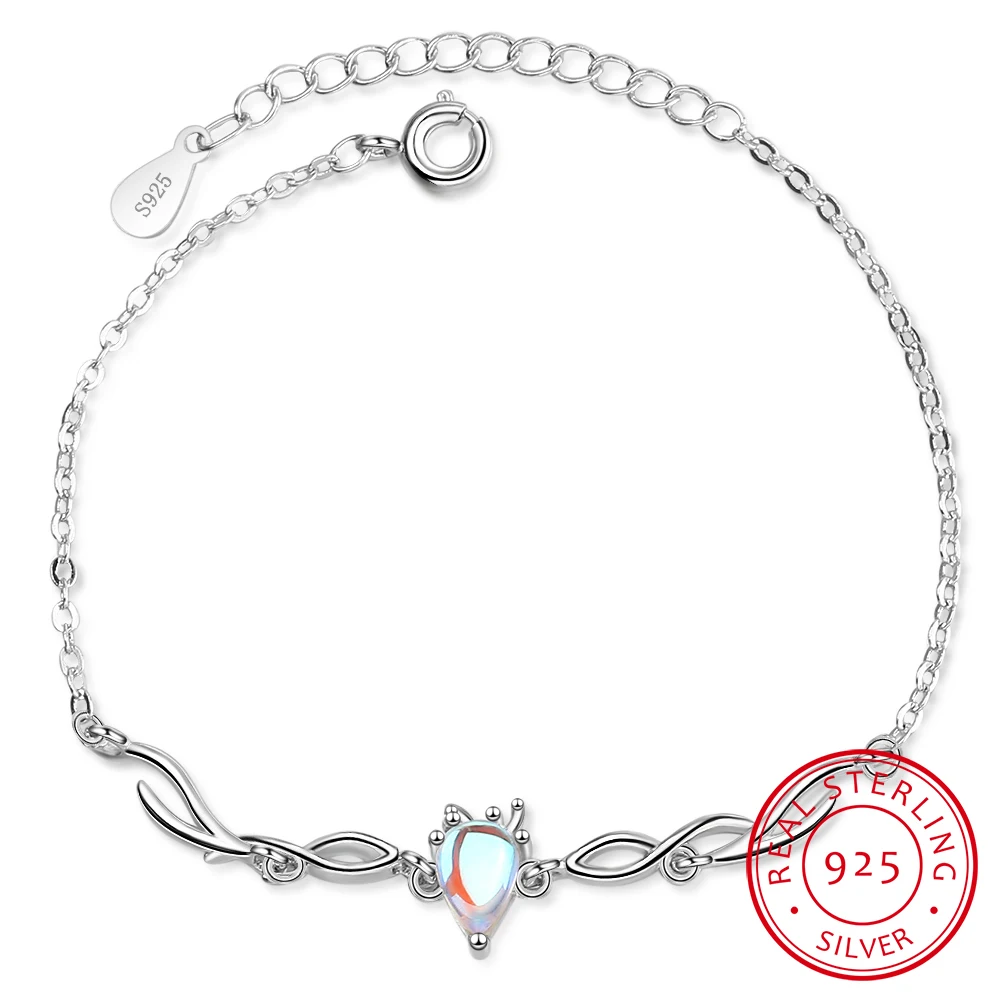 Hand Drawing Female Fashion Moonstone Cute Animal 925 Sterling Silver Jewelry Crystal Sweet Deer Antlers Temperament Bracelets
Hand Drawing Female Fashion Moonstone Cute Animal 925 Sterling Silver Jewelry Crystal Sweet Deer Antlers Temperament Bracelets