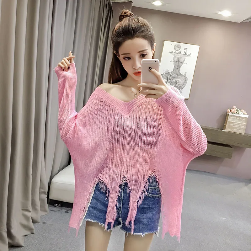 Korea summer hollow lazy wind woman loose sweater Petal hollow shape thin section trumpet sleeve sweater tops 2019 women clothes
Korea summer hollow lazy wind woman loose sweater Petal hollow shape thin section trumpet sleeve sweater tops 2019 women clothes