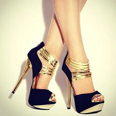 FGHGF NEW Novel fashion black suede strappy gold zipper 16 cm high-heeled shoes, high-heeled summer sandals. Size: 35-43
FGHGF NEW Novel fashion black suede strappy gold zipper 16 cm high-heeled shoes, high-heeled summer sandals. Size: 35-43