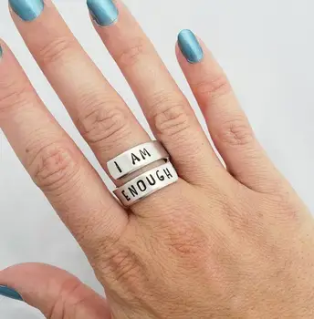 I Am Enough Ring Adult Encouragement Gift You Are Enough Stay Strong Uplifting Jewelry YLQ7277
I Am Enough Ring Adult Encouragement Gift You Are Enough Stay Strong Uplifting Jewelry YLQ7277