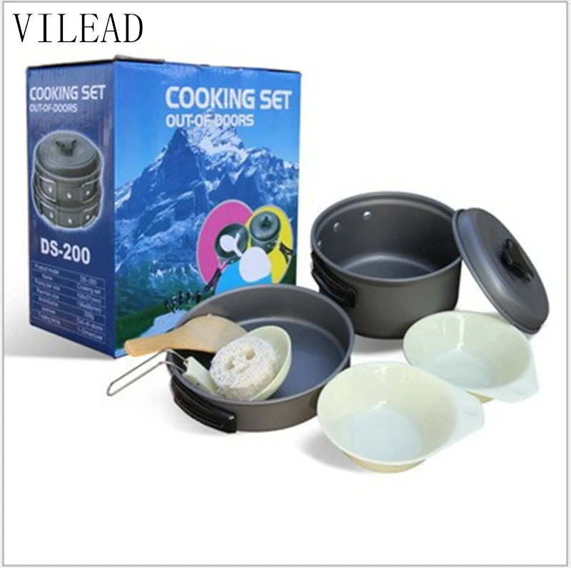 2Pcs/Set Portable Outdoor Tableware Cookware Bowl Pot Pan Set for 1-2 People Travel Utensils for Camping Hiking Picnic DS200
2Pcs/Set Portable Outdoor Tableware Cookware Bowl Pot Pan Set for 1-2 People Travel Utensils for Camping Hiking Picnic DS200