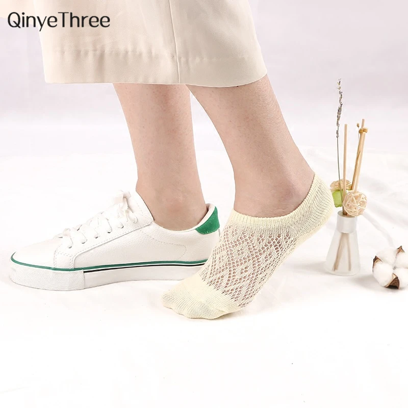 Women Summer Cotton socks Comfortable breathable invisible sock Non-slip Diamond grid mesh Simple sweet hollow sokken
Women Summer Cotton socks Comfortable breathable invisible sock Non-slip Diamond grid mesh Simple sweet hollow sokken