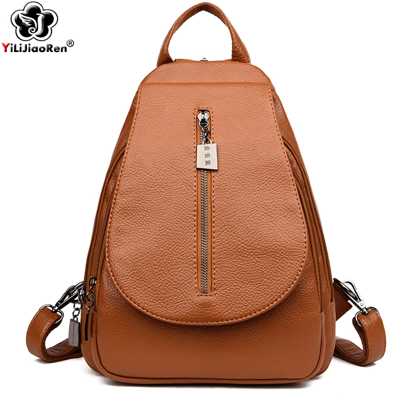 Casual Backpack Female 2019 Luxury Brand Leather Backpack Women Large Capacity School Bag Simple Shoulder Bags for Women Mochila
Casual Backpack Female 2019 Luxury Brand Leather Backpack Women Large Capacity School Bag Simple Shoulder Bags for Women Mochila