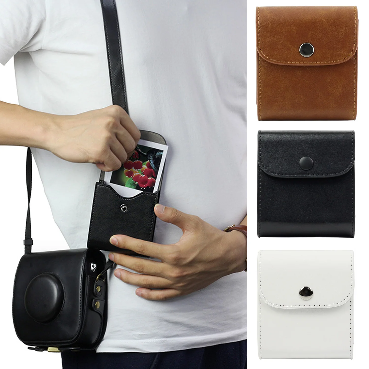 Besegad Waterproof PU Leather Photos Storage Bag Pouch Pocket Case for Fujifilm Instax Square SQ20 SQ10 SQ6 SP-3 6 10 20 Camera
Besegad Waterproof PU Leather Photos Storage Bag Pouch Pocket Case for Fujifilm Instax Square SQ20 SQ10 SQ6 SP-3 6 10 20 Camera