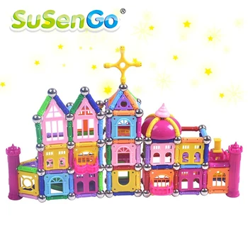 SuSenGo Magnetic Toy Building Enlighten Block Designer 135/268/358pcs Magnet Bars & Metal Balls Stick Kids Children Learning
SuSenGo Magnetic Toy Building Enlighten Block Designer 135/268/358pcs Magnet Bars & Metal Balls Stick Kids Children Learning