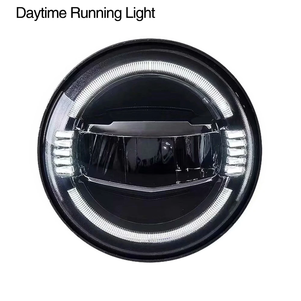 New 7 inch LED Headlight DRL BlueAmberWhite Halo Angle Eyes Led Headlamp Headlights 12v For Jeep Wrangler TJ JK LJ unlimited (16)