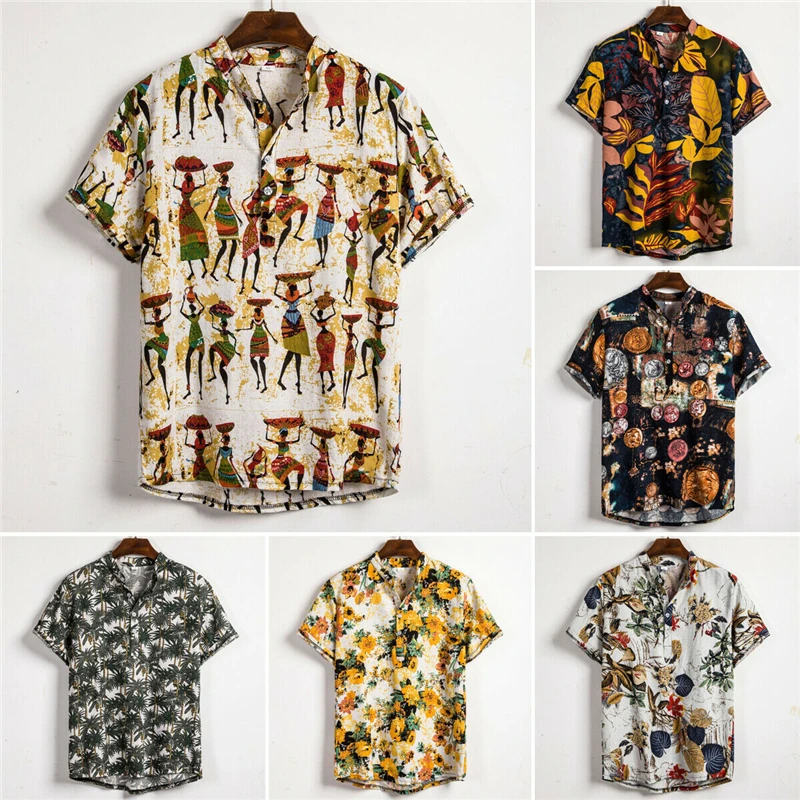 Men Ethnic Style Print Linen Shirts Summer Short Sleeve Slim Fit Shirts Male Men Streetwear Floral Loose Casual Shirt Blouse Top
Men Ethnic Style Print Linen Shirts Summer Short Sleeve Slim Fit Shirts Male Men Streetwear Floral Loose Casual Shirt Blouse Top