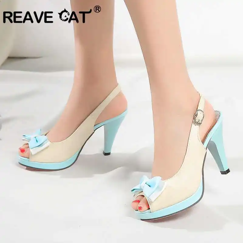 REAVE CAT Dropship Big size 31-45 Peep toe Sweet Bow High heels Summer sandals Shoes women Party Date Shoes woman Buckle Cool
REAVE CAT Dropship Big size 31-45 Peep toe Sweet Bow High heels Summer sandals Shoes women Party Date Shoes woman Buckle Cool