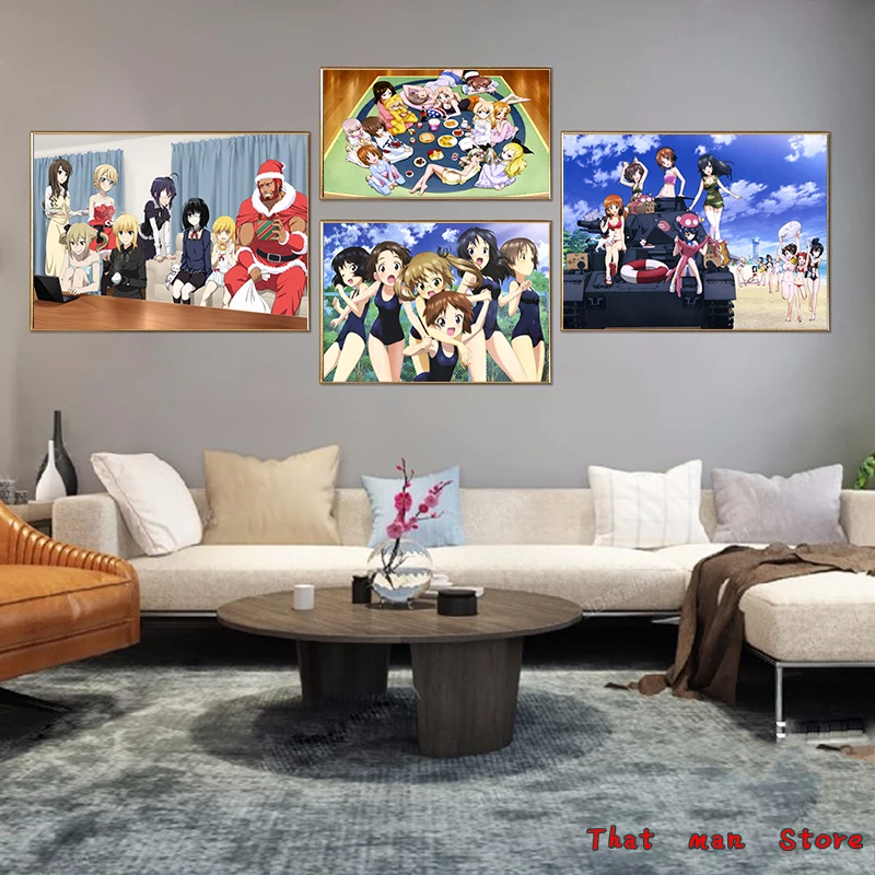 Japanese Anime GIRLS und PANZER Wall Poster Home Decor white kraft paper poster wall sticker decorative painting
Japanese Anime GIRLS und PANZER Wall Poster Home Decor white kraft paper poster wall sticker decorative painting