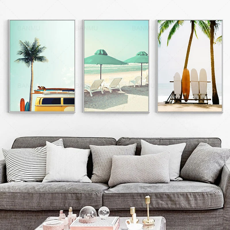 Wall Art Beach Seascape Canvas Painting Print Figure Poster Surf Board Nordic Style Modular Picture Bedroom Unframed
Wall Art Beach Seascape Canvas Painting Print Figure Poster Surf Board Nordic Style Modular Picture Bedroom Unframed