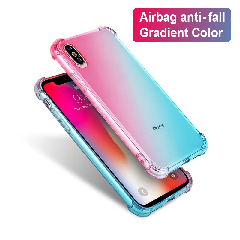 Blank Gradient Color Phone Case Back Soft Clear TPU Cover for iPhone X XR XS Max 8 7 Plus 6 6S 5 Capa Coque Fundas
Blank Gradient Color Phone Case Back Soft Clear TPU Cover for iPhone X XR XS Max 8 7 Plus 6 6S 5 Capa Coque Fundas