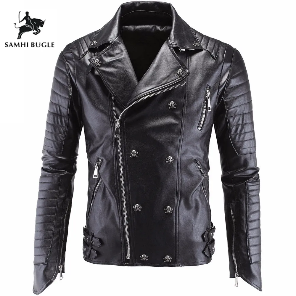 TIMESUNION 2017 High-end Boutique Punk Men's Leather Jacket Carrie Leather Locomotive Leather Sundries Harem Leather Jacket
TIMESUNION 2017 High-end Boutique Punk Men's Leather Jacket Carrie Leather Locomotive Leather Sundries Harem Leather Jacket