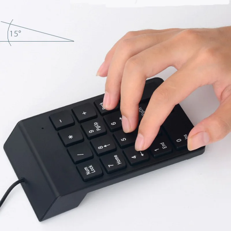 Цифровая клавиатура Numpad мини-проводной USB 18 клавиш цифровой клавиатуры для