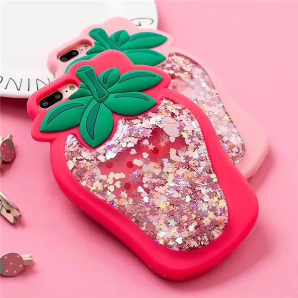 3D Strawberry Liquid Quicksand Glitter Case For iPhone X 5 5S SE 6 6S 7 8 Plus Capas Cartoon Transparent Soft Silicone Cover
3D Strawberry Liquid Quicksand Glitter Case For iPhone X 5 5S SE 6 6S 7 8 Plus Capas Cartoon Transparent Soft Silicone Cover