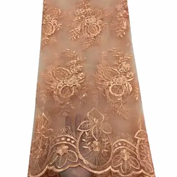 2019 New arrival French orange Embroidered Mesh Lace Fabric African guipure Lace fabric with stones for wedding party dress
2019 New arrival French orange Embroidered Mesh Lace Fabric African guipure Lace fabric with stones for wedding party dress