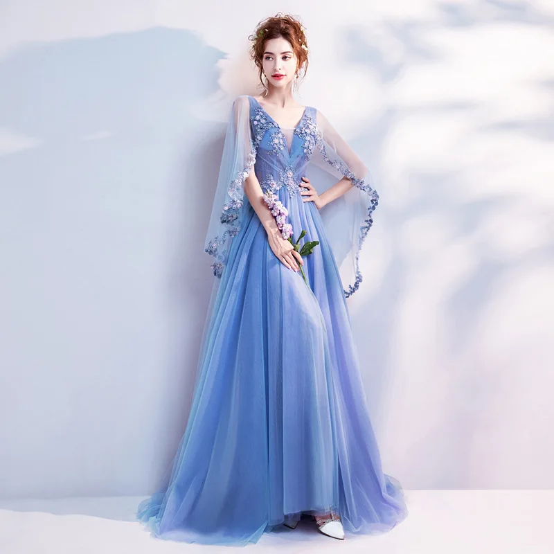 Kseniya Queen Silky Organza V-neck Court Train Lace Up A-line Flare Sleeve Colorful Wedding Dresses Wedding Princess Ball Gowns
Kseniya Queen Silky Organza V-neck Court Train Lace Up A-line Flare Sleeve Colorful Wedding Dresses Wedding Princess Ball Gowns