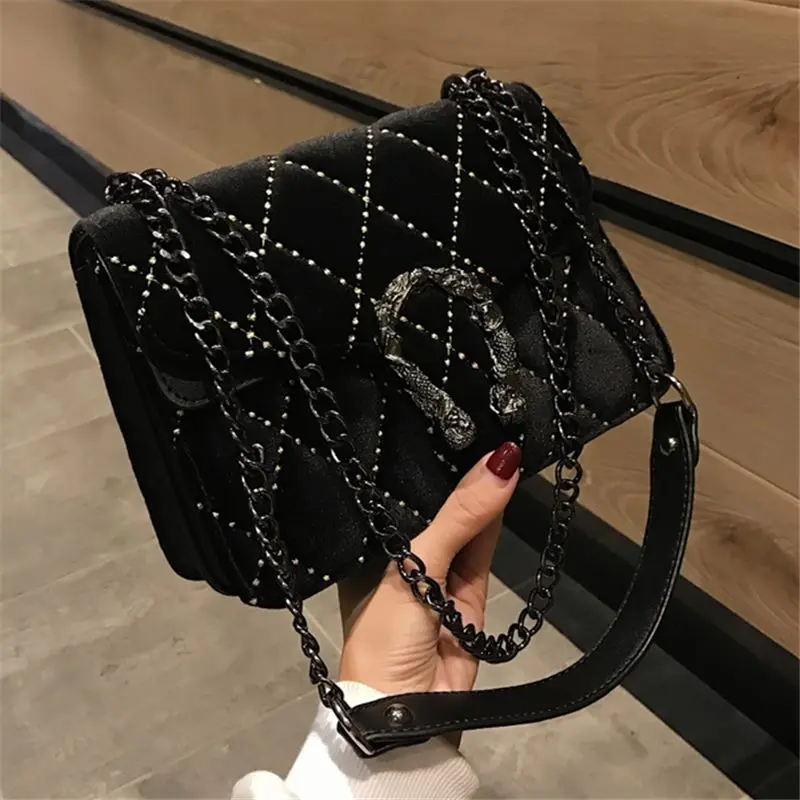 2019 Women Crossbody Handbag High Quality Chain Shoulder Bag Black Famous Brand Female Handbag Diamond Casual Messenger Bag Lady
2019 Women Crossbody Handbag High Quality Chain Shoulder Bag Black Famous Brand Female Handbag Diamond Casual Messenger Bag Lady
