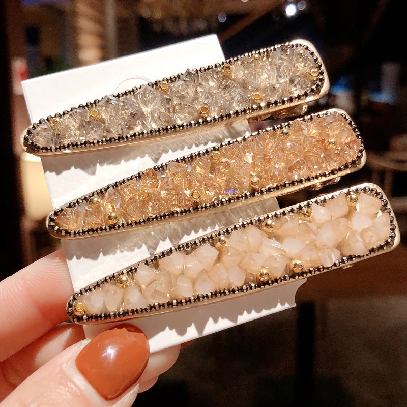 Hot Women Shining gravel Hair Clip Gold Hairpin Headwear for Women Slide Grips Barrette hair pin Hair Accessories for girls
Hot Women Shining gravel Hair Clip Gold Hairpin Headwear for Women Slide Grips Barrette hair pin Hair Accessories for girls