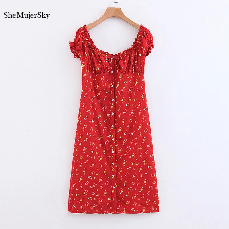 SheMujerSky Floral Women Summer Red Dress Holiday Casual Ladies Dresses Mini 2019 vestido verano mujer
SheMujerSky Floral Women Summer Red Dress Holiday Casual Ladies Dresses Mini 2019 vestido verano mujer
