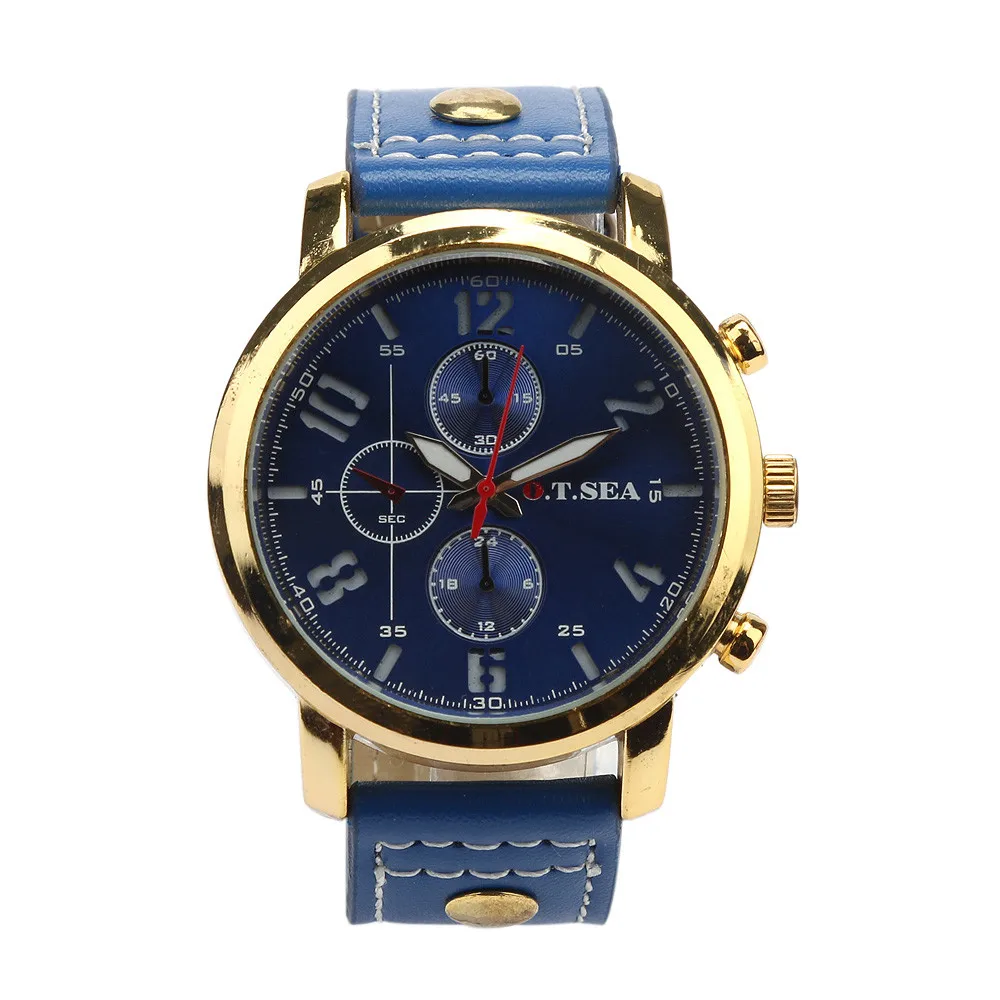 2018 Men'S Quartz Watches Military Relogio Masculino Sport Mens Watches Luxury Brand Fashion Leather Wristwatches