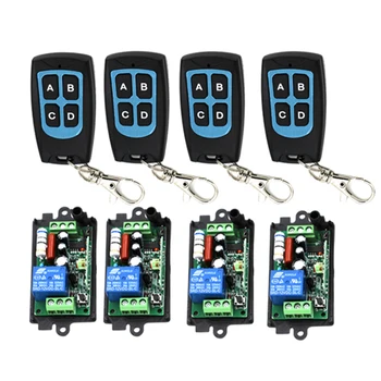Portable AC220V 110V 10A 315MHZ 1 Channel Wireless Remote Control Switch Relay Learning Code 4 Transmitter 4 Receiver Per 3420
Portable AC220V 110V 10A 315MHZ 1 Channel Wireless Remote Control Switch Relay Learning Code 4 Transmitter 4 Receiver Per 3420