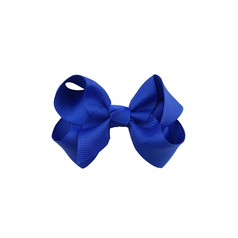 Colourful Bow Clip Boutique Hair Bows For Girls Kids Children Girls Hair Clips Grosgrain Ribbon Bows (6)