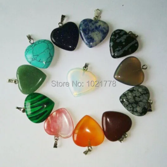 Wholesale 2018 fashion love heart natural stone charms pendants for jewelry making Good Quality 20mm 12pcs/lot free shipping
Wholesale 2018 fashion love heart natural stone charms pendants for jewelry making Good Quality 20mm 12pcs/lot free shipping