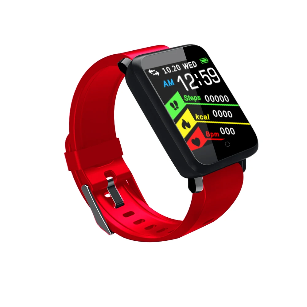 Sports F1 with Heart Rate Monitoring Blood Pressure Fitness Bracelet IP67 Waterproof Bluetooth Smart Watch iOS Android
Sports F1 with Heart Rate Monitoring Blood Pressure Fitness Bracelet IP67 Waterproof Bluetooth Smart Watch iOS Android