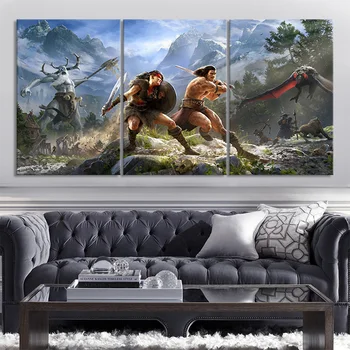 3 Piece Conan Exiles Video Game Poster Home Decor Wall Art Canvas Painting Wall Decor Sticker Game Figure Wall Picture For Gift
3 Piece Conan Exiles Video Game Poster Home Decor Wall Art Canvas Painting Wall Decor Sticker Game Figure Wall Picture For Gift