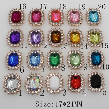 New 17*21MM 10PC golden Rhinestone button Transparent crystal metal crafts Flatback hair clothing Wedding tnvitations decorate
New 17*21MM 10PC golden Rhinestone button Transparent crystal metal crafts Flatback hair clothing Wedding tnvitations decorate